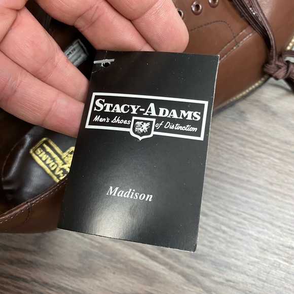 NEW Stacy Adams Madison Brown Oxfords 11 D main image 10